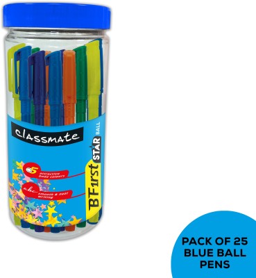 Classmate Bfirst Ball - Star Series Ball Pen(Pack of 25, Ink Color - Blue)