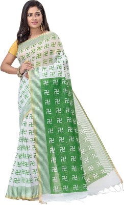 DipDiya Printed Daily Wear Cotton Blend Saree(Multicolor)