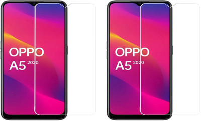 HOBBYTRONICS Tempered Glass Guard for Oppo A5(Pack of 2)