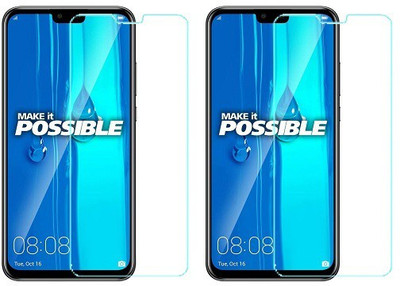 HOBBYTRONICS Tempered Glass Guard for Huawei Y9 2019(Pack of 2)