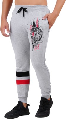 GOKUL FASHION Printed Men Grey Track Pants