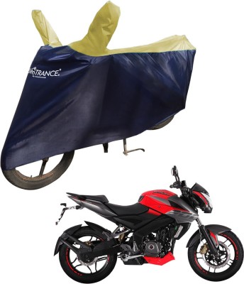 MOTOTRANCE Waterproof Two Wheeler Cover for Bajaj(Pulsar 220 DTS-i, Yellow, Blue)