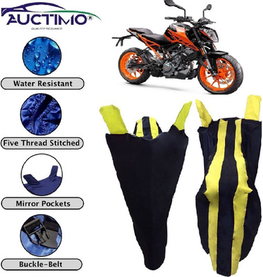 AUCTIMO Two Wheeler Cover for KTM(Duke 200, Yellow)