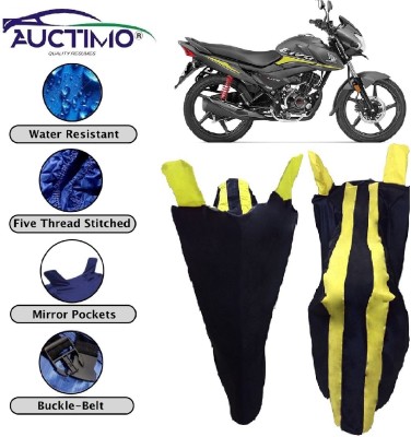 AUCTIMO Two Wheeler Cover for Honda(Livo, Yellow, Blue)