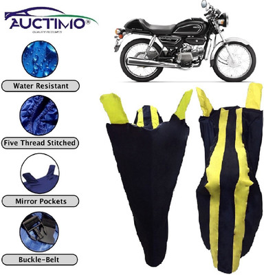 AUCTIMO Two Wheeler Cover for Hero(Splendor Pro Classic, Yellow, Blue)