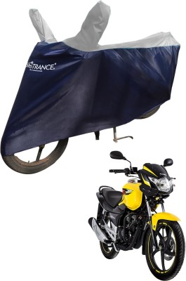 MOTOTRANCE Two Wheeler Cover for Suzuki(GS 150R, Blue, Silver)