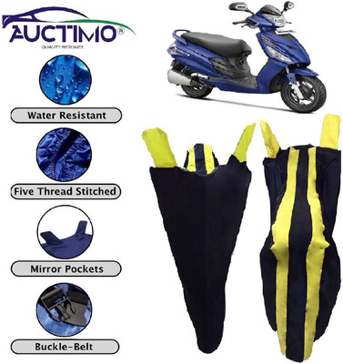 AUCTIMO Two Wheeler Cover for Hero(Maestro, Yellow, Blue)