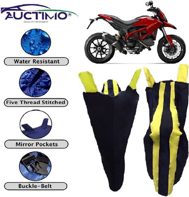 AUCTIMO Two Wheeler Cover for Ducati(Hypermotard, Yellow, Blue)