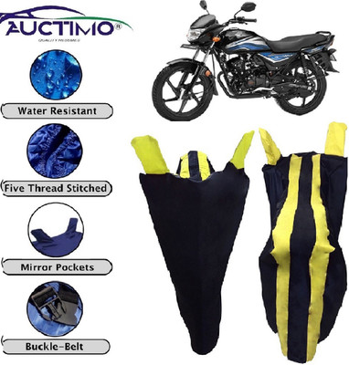 AUCTIMO Two Wheeler Cover for Honda(Dream Neo, Yellow, Blue)