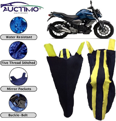 AUCTIMO Two Wheeler Cover for Yamaha(FZ S V3.0 FI, Yellow)