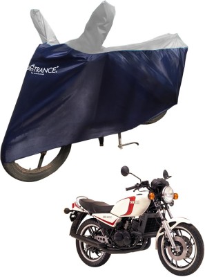 MOTOTRANCE Two Wheeler Cover for Yamaha(RD 350, Blue, Silver)