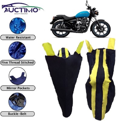 AUCTIMO Two Wheeler Cover for Royal Enfield(Thunderbird 500, Yellow, Blue)