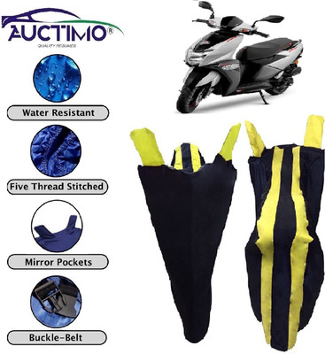 AUCTIMO Two Wheeler Cover for TVS(NTORQ, Yellow, Blue)