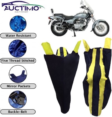 AUCTIMO Two Wheeler Cover for Bajaj(Avenger 220 DTS-i, Yellow, Blue)