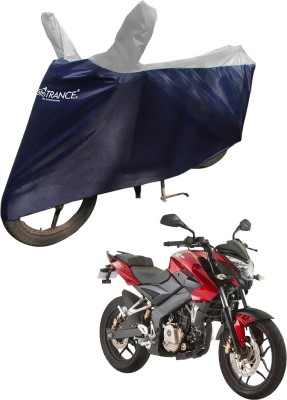 MOTOTRANCE Waterproof Two Wheeler Cover for Bajaj(Pulsar 150 DTS-i, Blue, Silver)