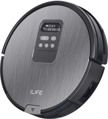 iLife V80 Robotic Vacuum Cleaner Robotic Floor Cleaner  (Metal Grey)