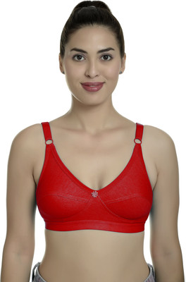 Arousy R Cup Women Minimizer Non Padded Bra(Red)