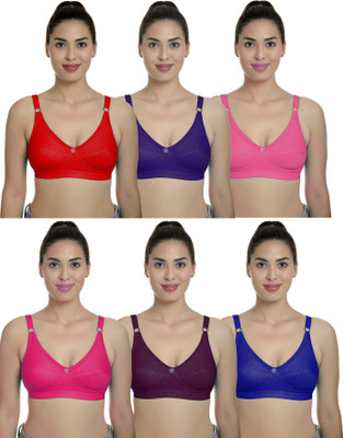 Arousy R Cup Women Minimizer Non Padded Bra(Multicolor)