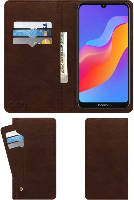 ACM Flip Cover for Honor 8A 2020(Brown, Cases with Holder, Pack of: 1)