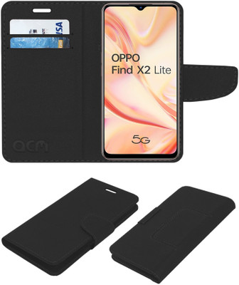 ACM Flip Cover for Oppo Find X2 Lite(Black, Cases with Holder, Pack of: 1)