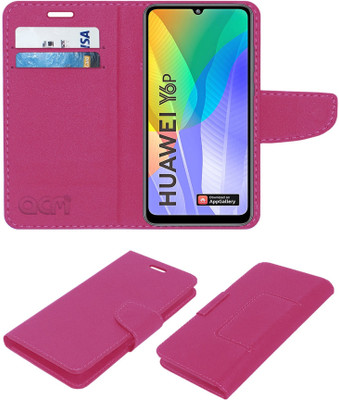 ACM Flip Cover for Huawei Y6P(Pink, Cases with Holder)