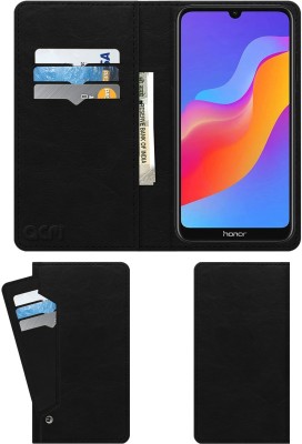 ACM Wallet Case Cover for Honor 8A(Black, Cases with Holder, Pack of: 1)