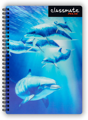 Classmate 3D Pulse A4 Notebook Single Line 300 Pages(Multicolor)