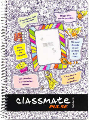Classmate Pulse A4 Notebook Single Line 180 Pages(Multicolor)