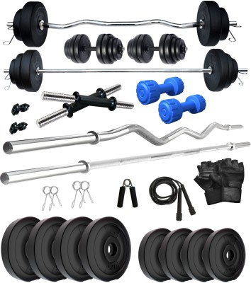 KRX 30 kg PVC 30 KG COMBO 343 WB With PVC Dumbbells Home Gym Combo