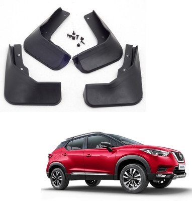 AuTO ADDiCT Front Mud Guard, Rear Mud Guard For Nissan Kicks NA(Black)