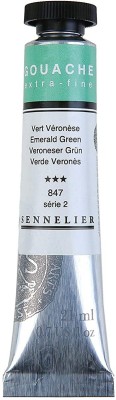 SENNELIER Extra fine Gouache Tube 21ml S2 Emerald Green(Set of 1, Emerald Green)