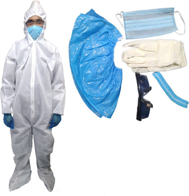ROSHI PPE KIT with full body cover 70 GSM Safety...