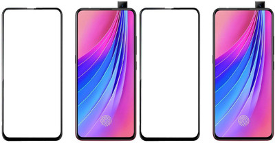 HOBBYTRONICS Edge To Edge Tempered Glass for Vivo V15 Pro(Pack of 2)
