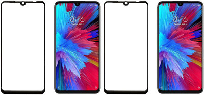 HOBBYTRONICS Edge To Edge Tempered Glass for Redmi Note 7(Pack of 2)