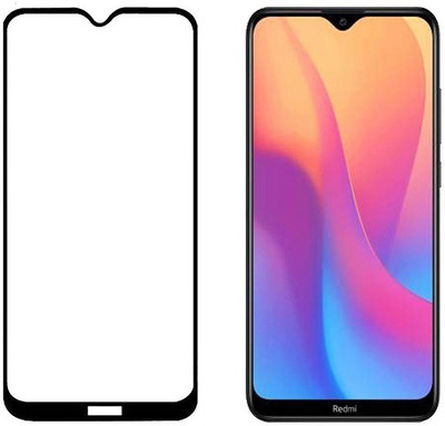 HOBBYTRONICS Edge To Edge Tempered Glass for Redmi 8A(Pack of 1)