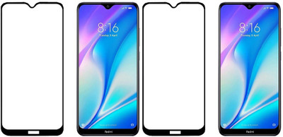 HOBBYTRONICS Edge To Edge Tempered Glass for Redmi 8A Dual(Pack of 2)