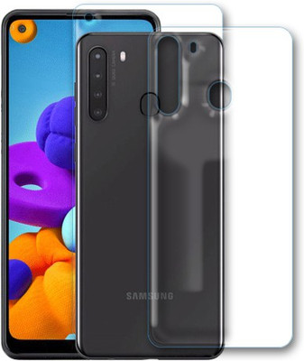 DOWRVIN Front and Back Tempered Glass for Samsung Galaxy A21(Pack of 1)