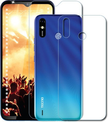 K2-TECH SQUARE Front and Back Tempered Glass for Tecno Spark Go Plus(Pack of 1)