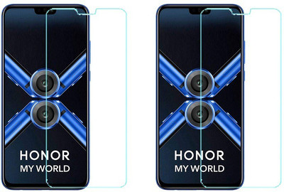 HOBBYTRONICS Tempered Glass Guard for Honor 8X(Pack of 2)