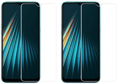 HOBBYTRONICS Tempered Glass Guard for Realme 5i(Pack of 2)