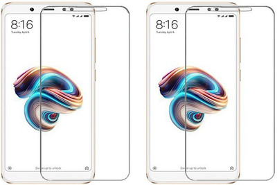 HOBBYTRONICS Tempered Glass Guard for Mi Redmi Note 5 Pro(Pack of 2)