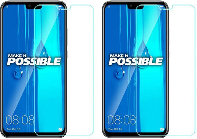 HOBBYTRONICS Tempered Glass Guard for Huawei Y9 2019(Pack of 2)