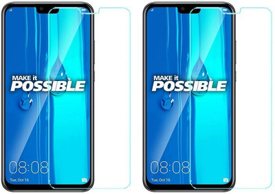 HOBBYTRONICS Tempered Glass Guard for Huawei Y9(Pack of 2)