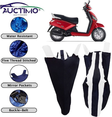 AUCTIMO Two Wheeler Cover for Mahindra(Gusto, Blue, White)