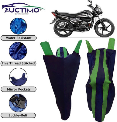 AUCTIMO Two Wheeler Cover for Hero(Splendor NXG, Blue, Green)
