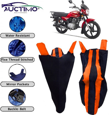 AUCTIMO Two Wheeler Cover for Bajaj(Boxer, Blue, Orange)