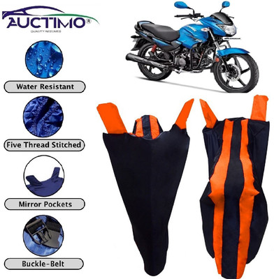 AUCTIMO Two Wheeler Cover for Hero(Glamour FI, Blue, Orange)