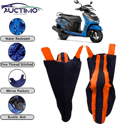 AUCTIMO Two Wheeler Cover for Yamaha(Alpha, Blue, Orange)