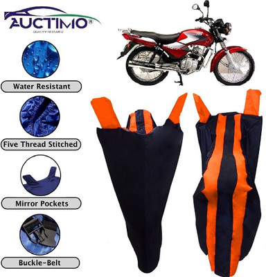 AUCTIMO Two Wheeler Cover for TVS(Star, Orange, Blue)
