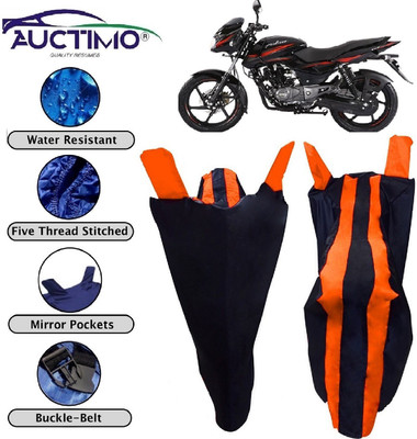 AUCTIMO Two Wheeler Cover for Bajaj(Pulsar 150, Orange, Blue)